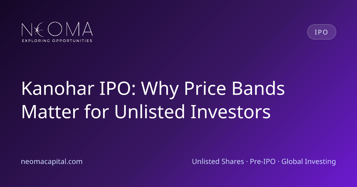 Kanohar IPO: Why Price Bands Matter for Unlisted Investors