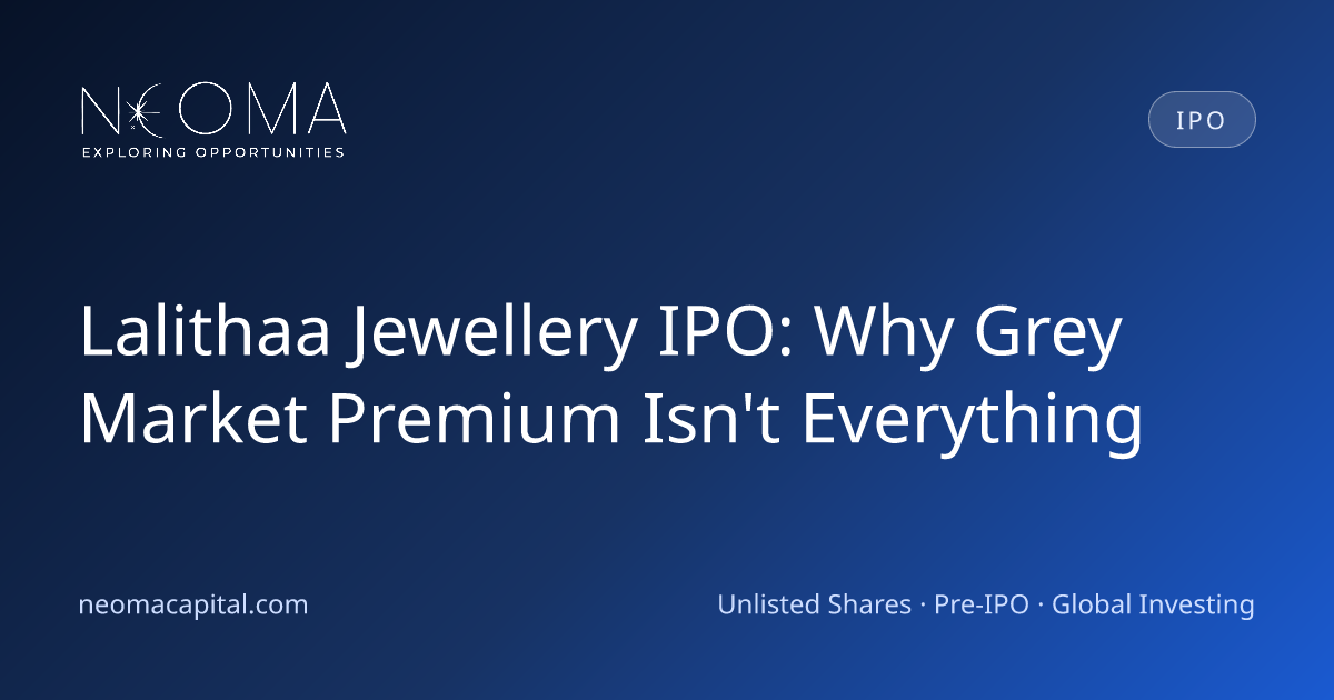 Lalithaa Jewellery IPO: Why Grey Market Premium Isn't Everything