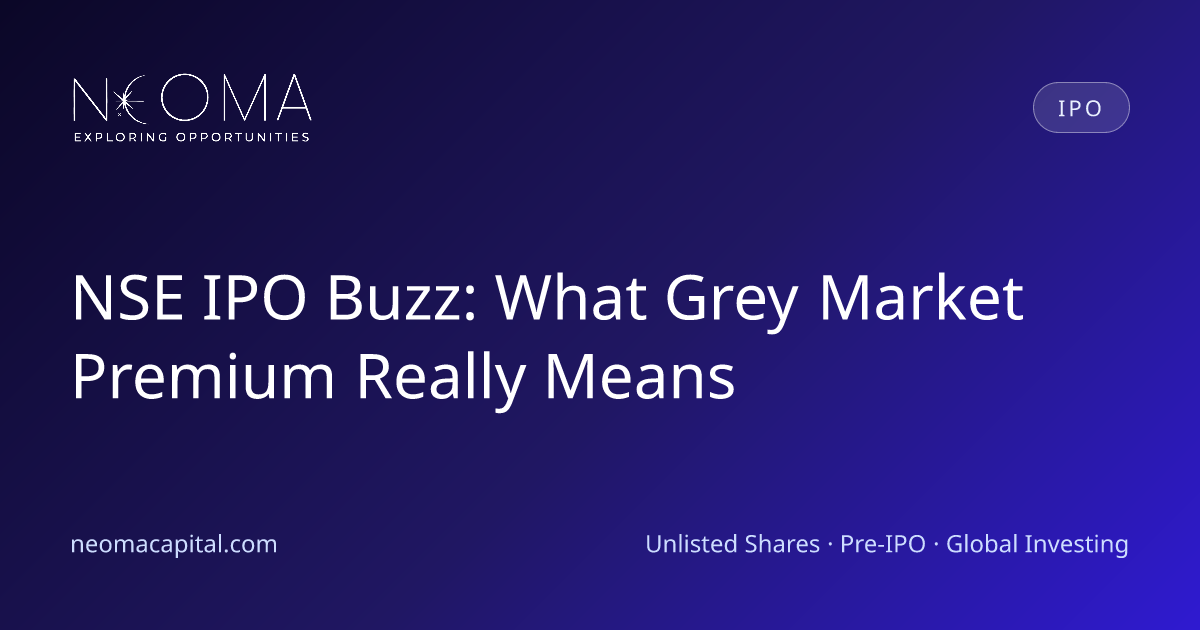 NSE IPO Buzz: What Grey Market Premium Really Means