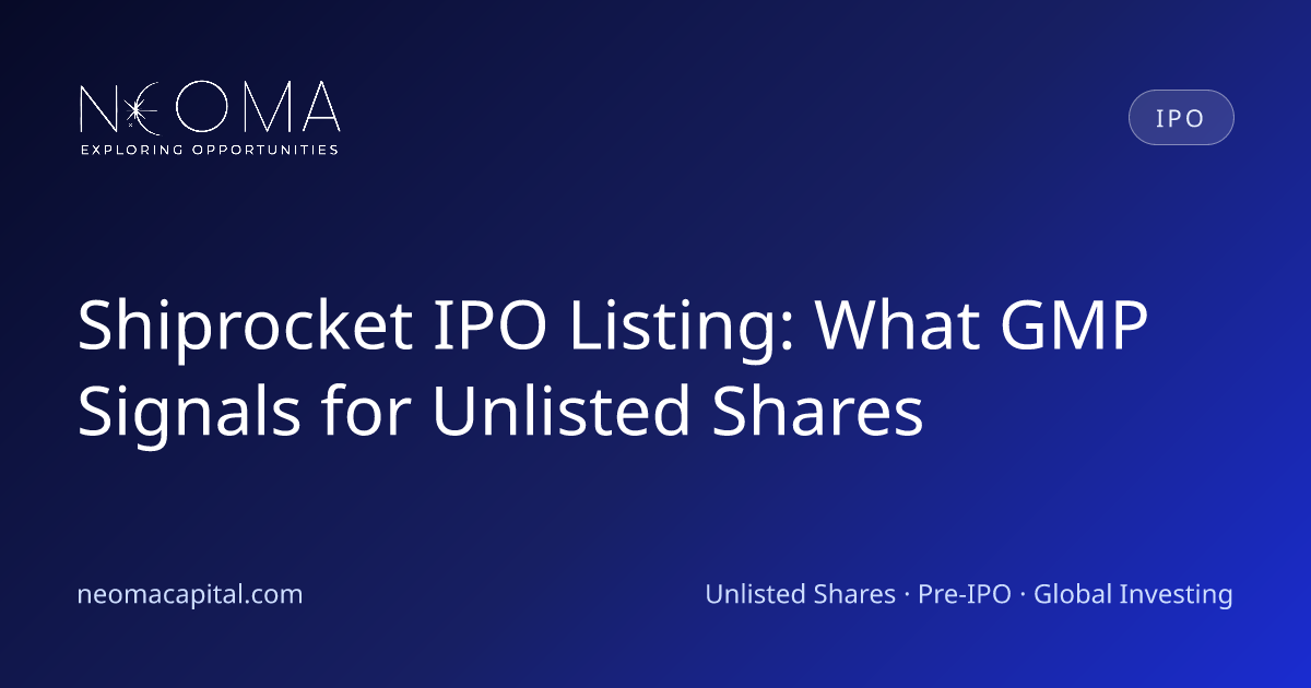 Shiprocket IPO Listing: What GMP Signals for Unlisted Shares