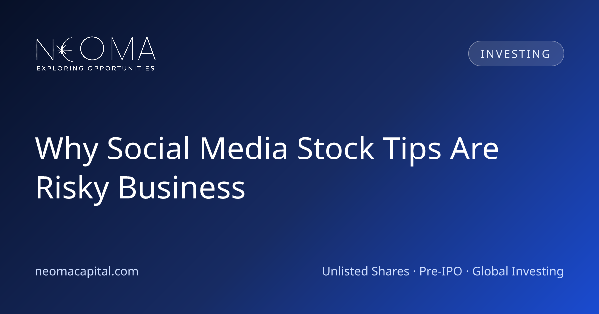 Why Social Media Stock Tips Are Risky Business