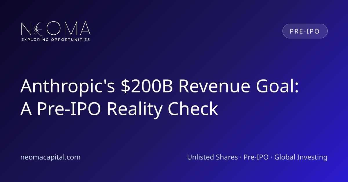 Anthropic's $200B Revenue Goal: A Pre-IPO Reality Check