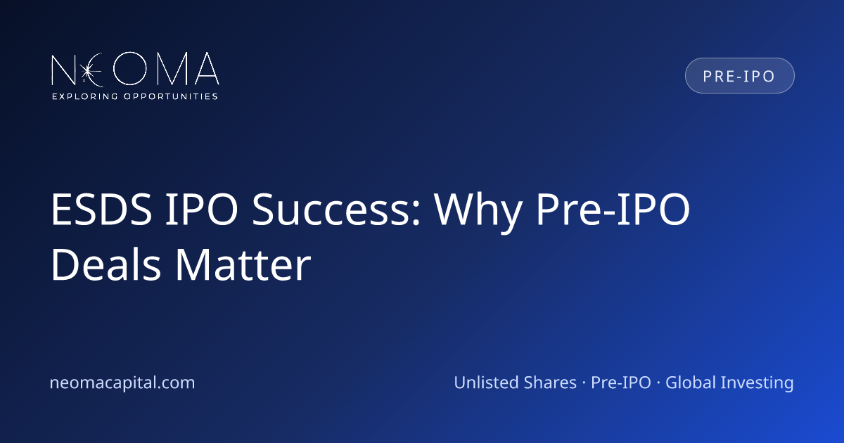 ESDS IPO Success: Why Pre-IPO Deals Matter
