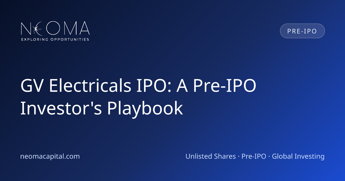 GV Electricals IPO: A Pre-IPO Investor's Playbook