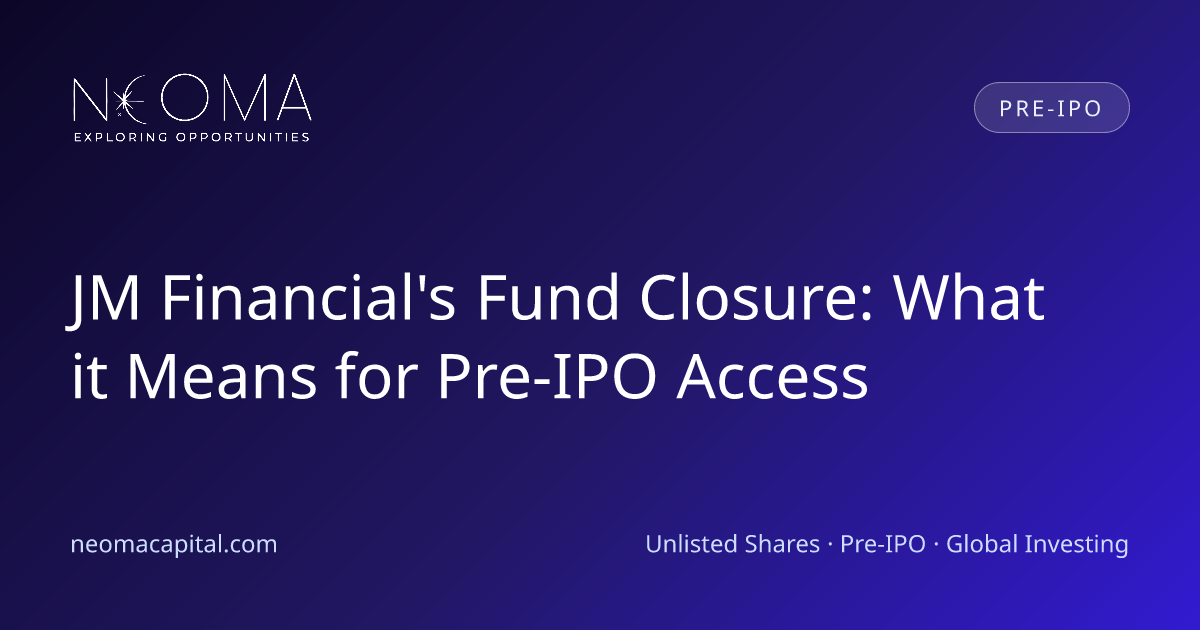 JM Financial's Fund Closure: What it Means for Pre-IPO Access