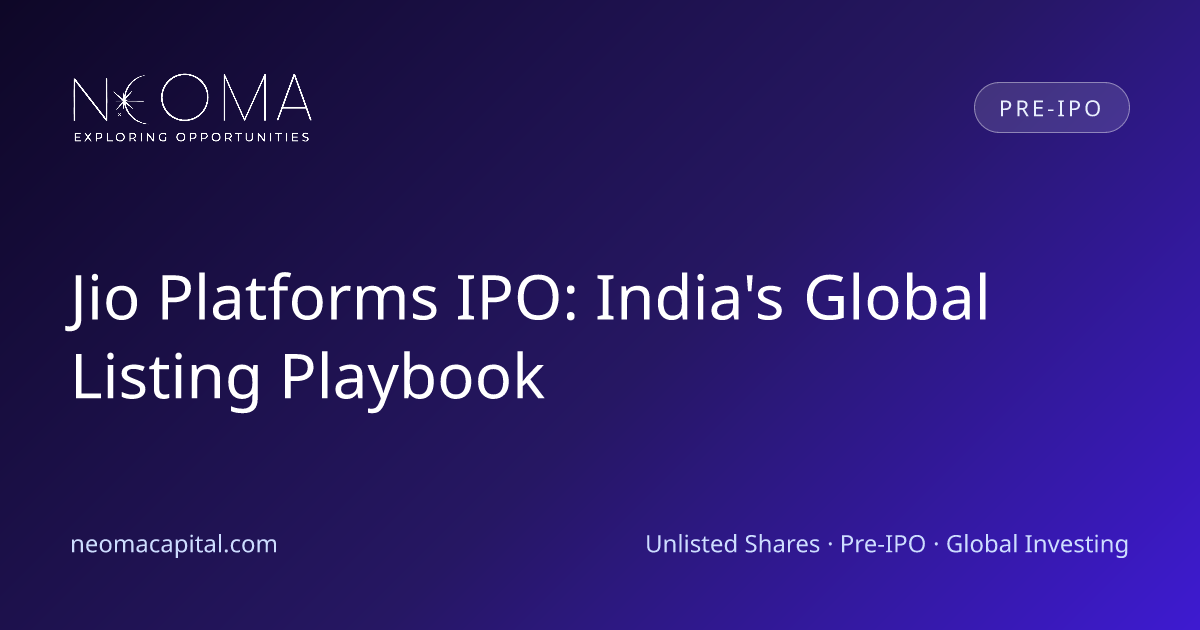 Jio Platforms IPO: India's Global Listing Playbook