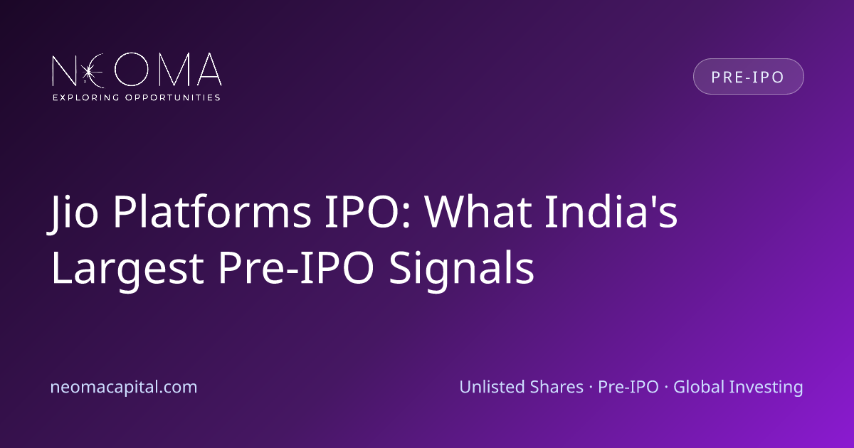 Jio Platforms IPO: What India's Largest Pre-IPO Signals