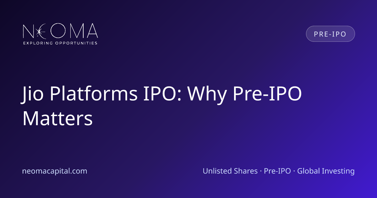 Jio Platforms IPO: Why Pre-IPO Matters