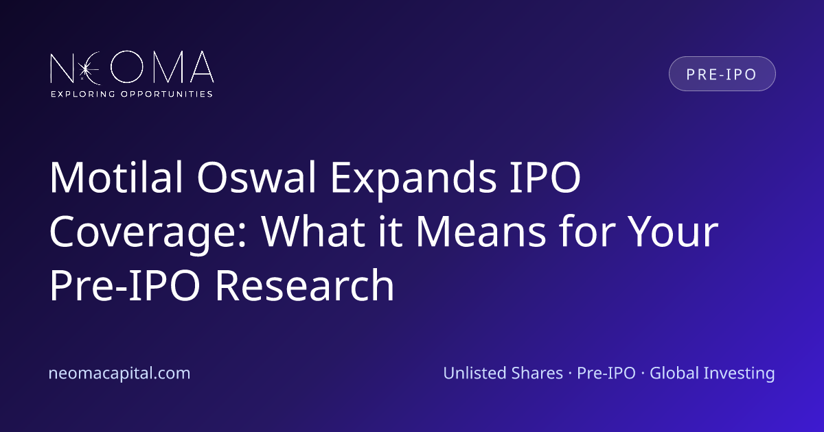 Motilal Oswal Expands IPO Coverage: What it Means for Your Pre-IPO Research