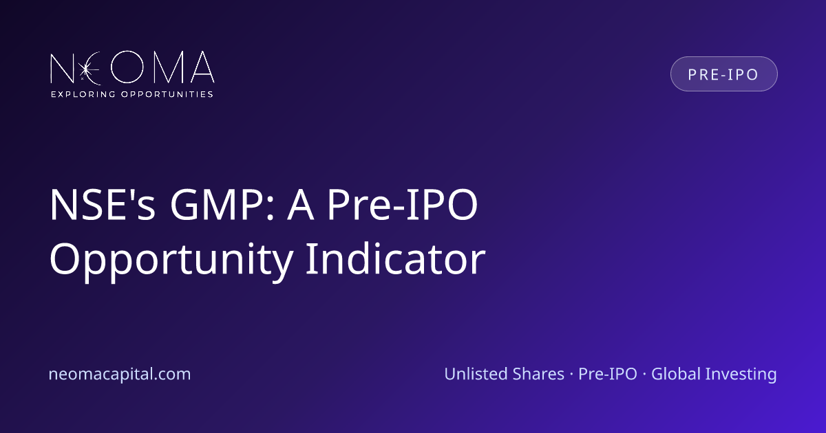 NSE's GMP: A Pre-IPO Opportunity Indicator