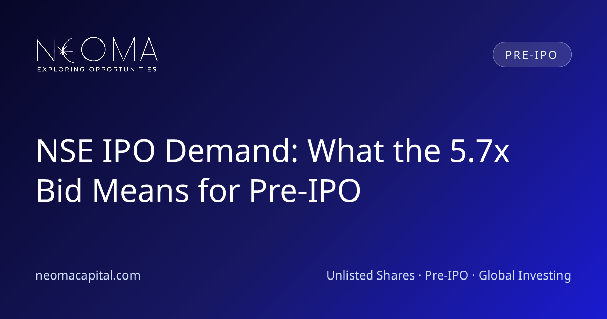 NSE IPO Demand: What the 5.7x Bid Means for Pre-IPO
