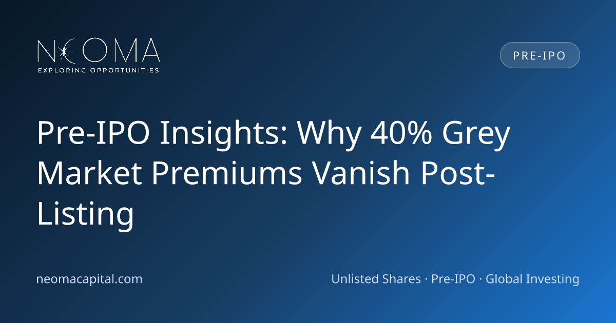 Pre-IPO Insights: Why 40% Grey Market Premiums Vanish Post-Listing