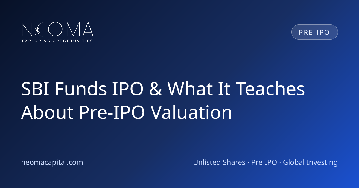 SBI Funds IPO & What It Teaches About Pre-IPO Valuation