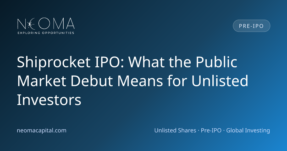 Shiprocket IPO: What the Public Market Debut Means for Unlisted Investors
