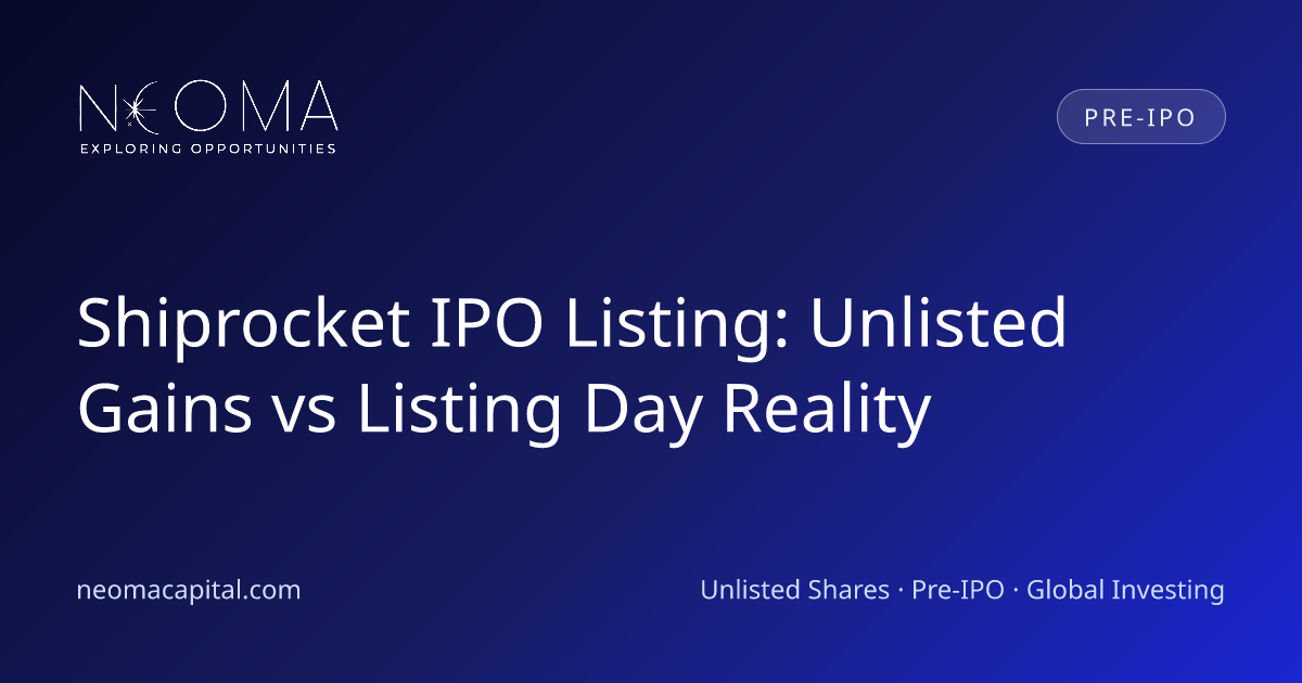 Shiprocket IPO Listing: Unlisted Gains vs Listing Day Reality