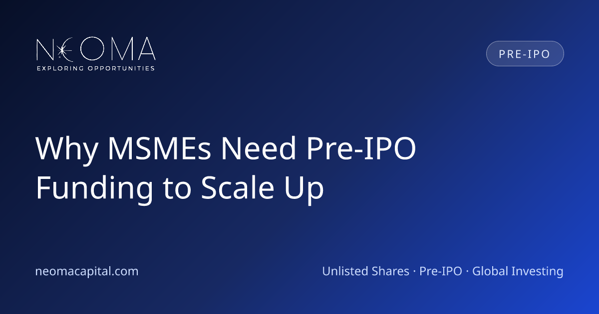 Why MSMEs Need Pre-IPO Funding to Scale Up