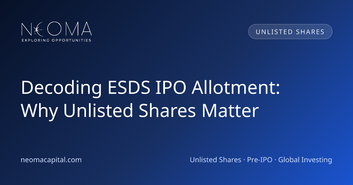 Decoding ESDS IPO Allotment: Why Unlisted Shares Matter