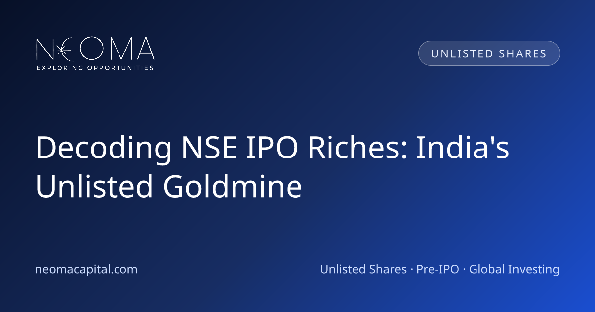 Decoding NSE IPO Riches: India's Unlisted Goldmine