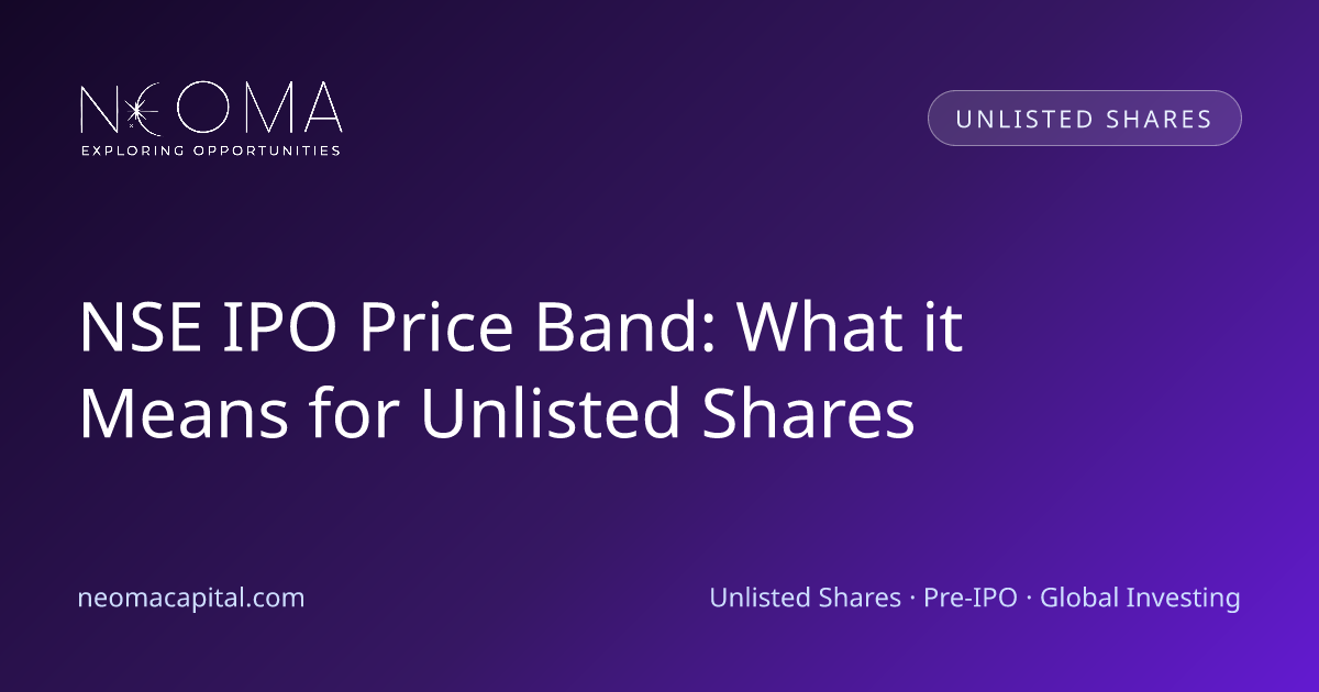 NSE IPO Price Band: What it Means for Unlisted Shares