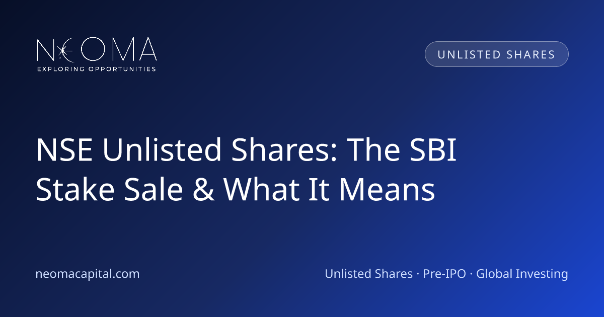NSE Unlisted Shares: The SBI Stake Sale & What It Means