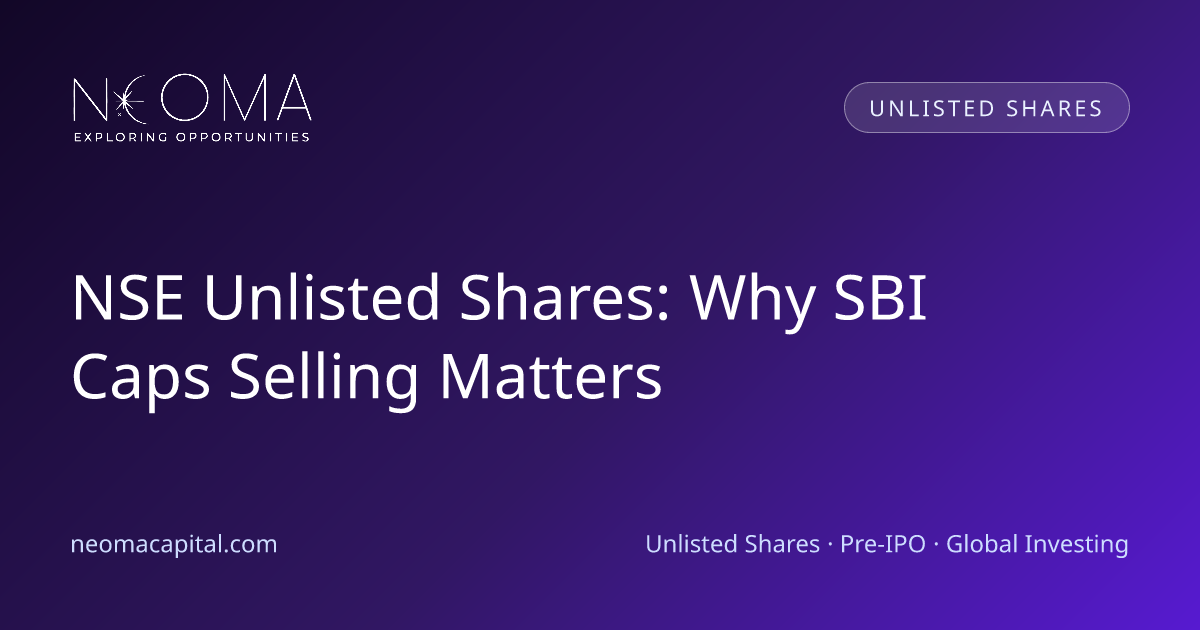 NSE Unlisted Shares: Why SBI Caps Selling Matters