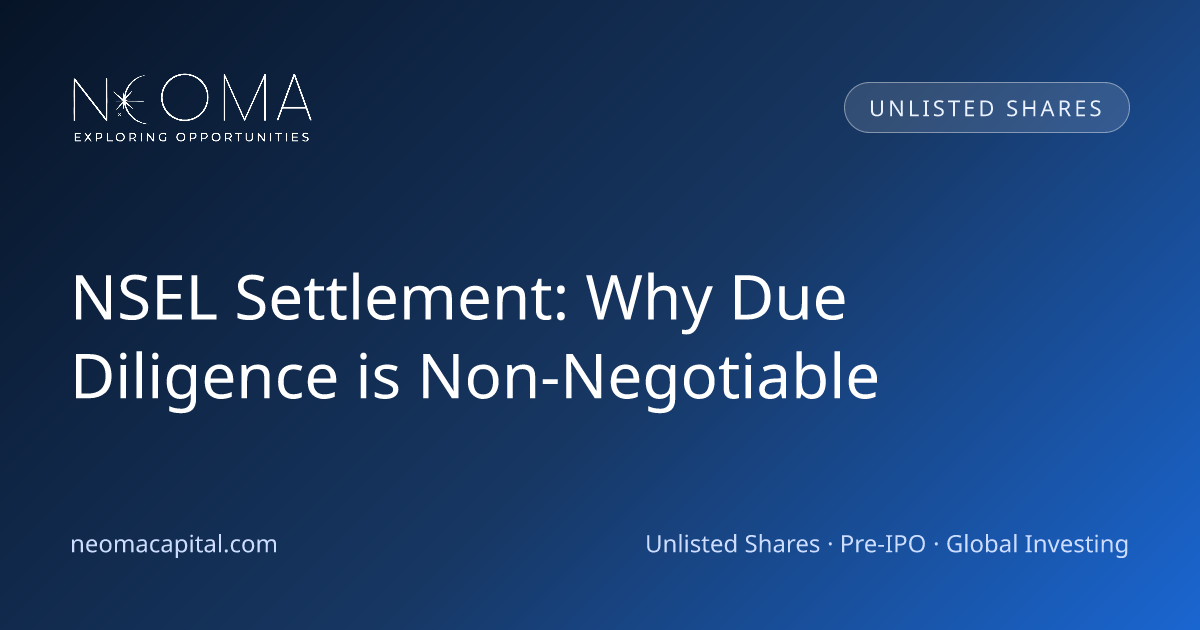 NSEL Settlement: Why Due Diligence is Non-Negotiable