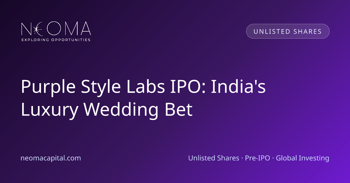 Purple Style Labs IPO: India's Luxury Wedding Bet