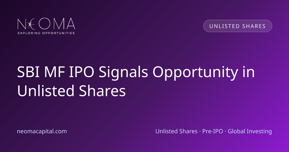 SBI MF IPO Signals Opportunity in Unlisted Shares