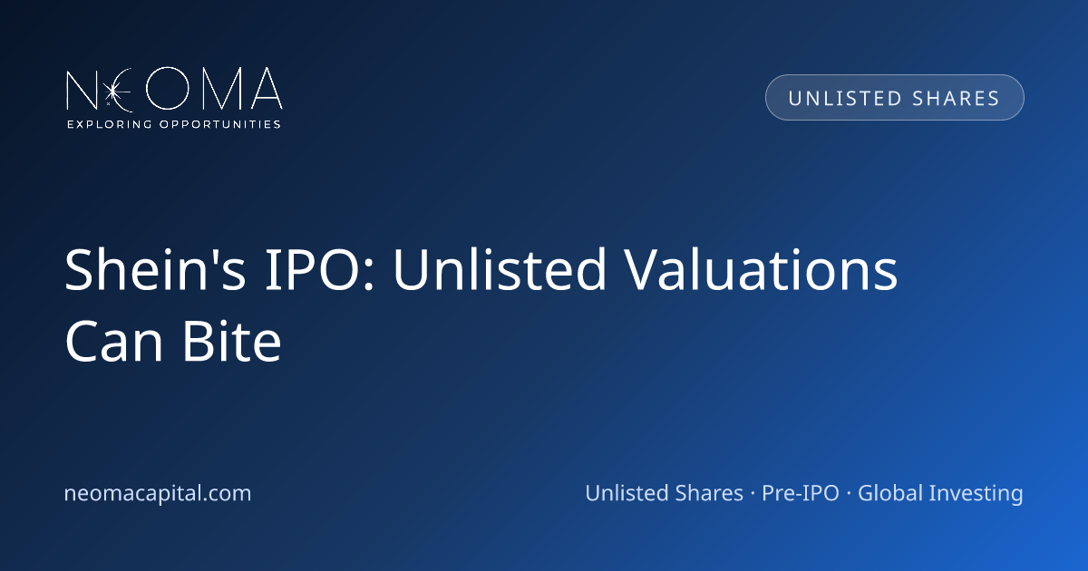 Shein's IPO: Unlisted Valuations Can Bite