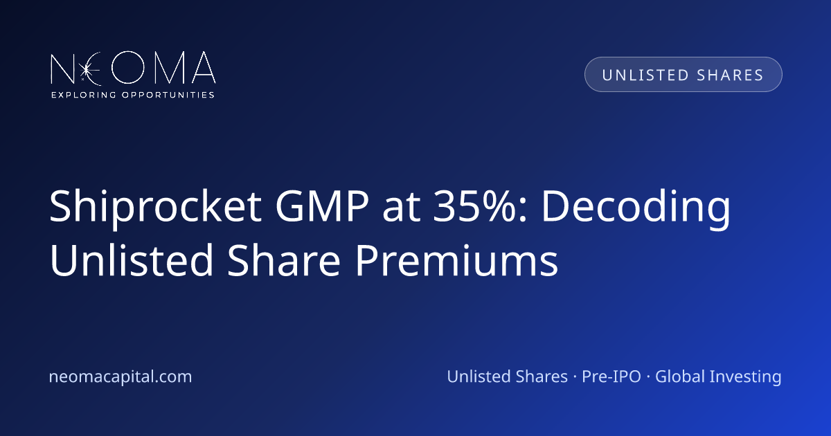 Shiprocket GMP at 35%: Decoding Unlisted Share Premiums
