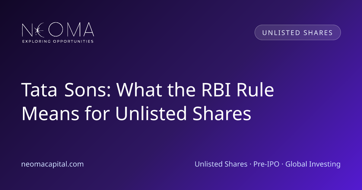 Tata Sons: What the RBI Rule Means for Unlisted Shares