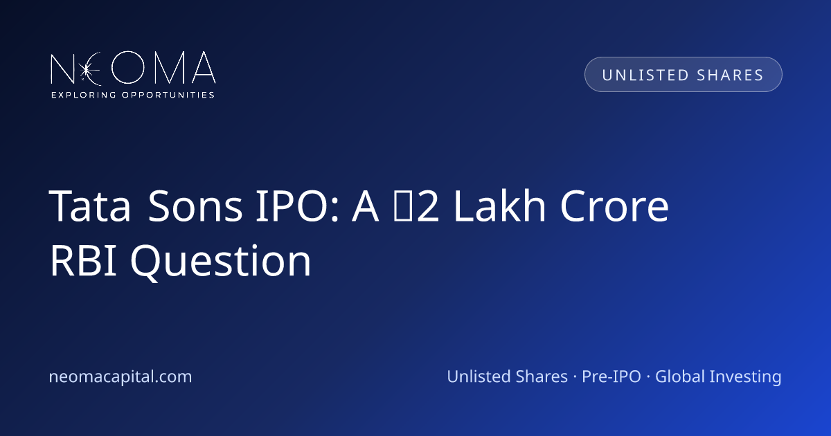 Tata Sons IPO: A ₹2 Lakh Crore RBI Question