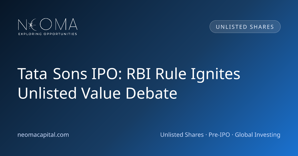 Tata Sons IPO: RBI Rule Ignites Unlisted Value Debate
