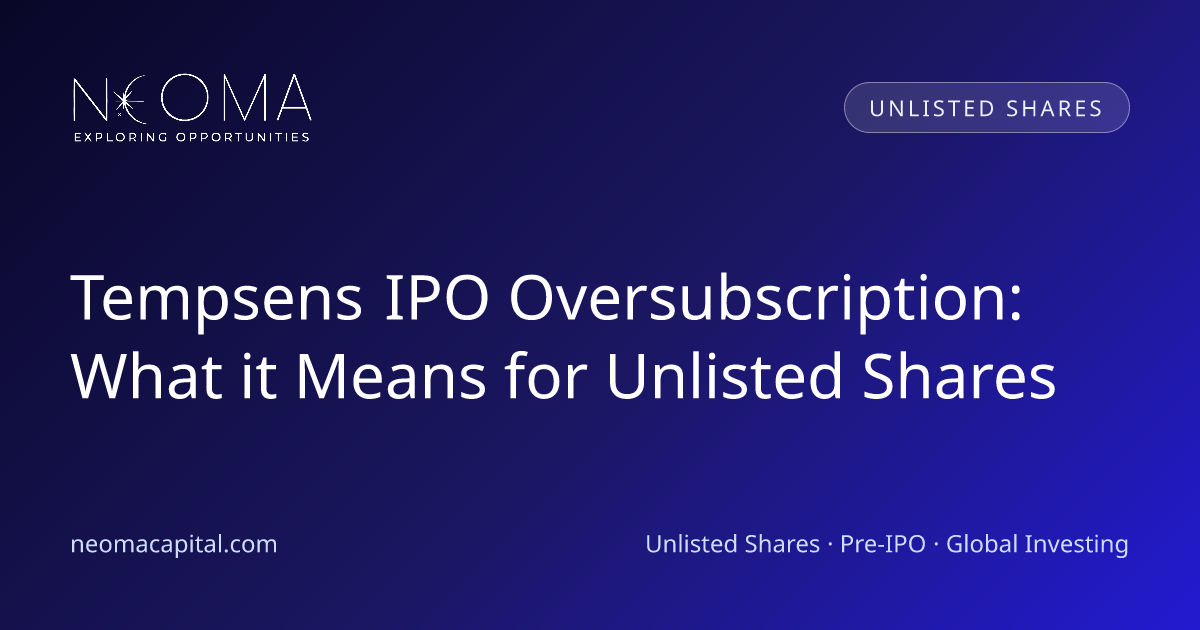 Tempsens IPO Oversubscription: What it Means for Unlisted Shares