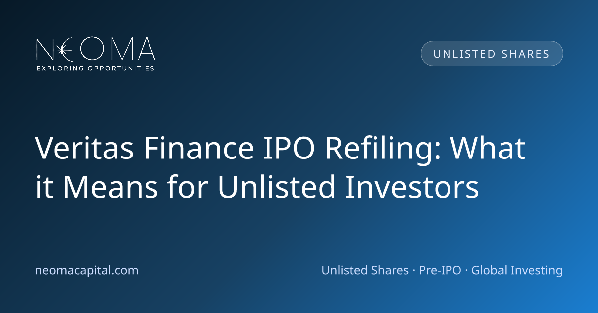 Veritas Finance IPO Refiling: What it Means for Unlisted Investors