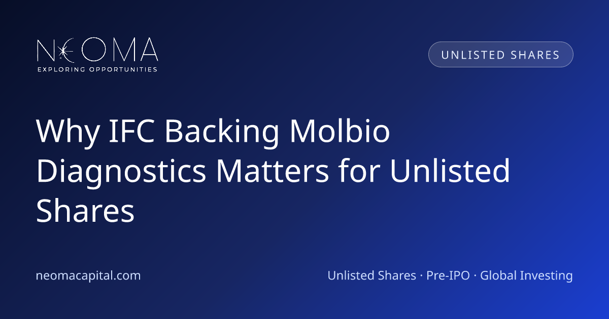 Why IFC Backing Molbio Diagnostics Matters for Unlisted Shares